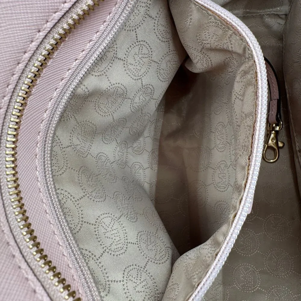 Michael Kors Selma Medium Satchel Blossom Pink Saffiano Crossbody - Picture 8 of 16